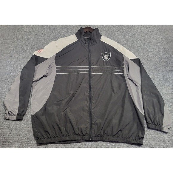 Reebok Other - Vtg Y2k Reebok NFL Team Apparel Oakland Raiders Windbreaker Jacket Size XX-Large